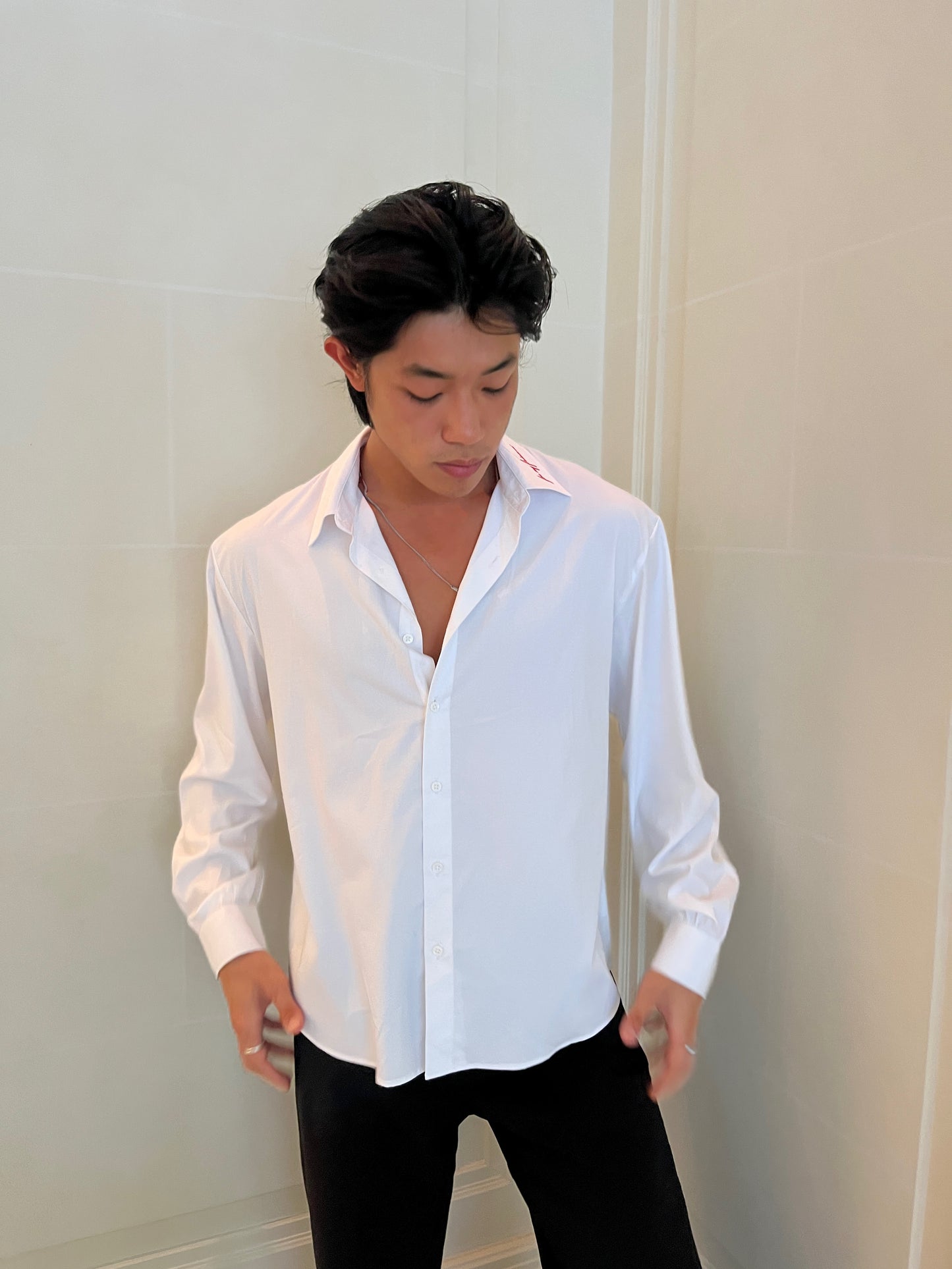 Signature White Poet Shirt