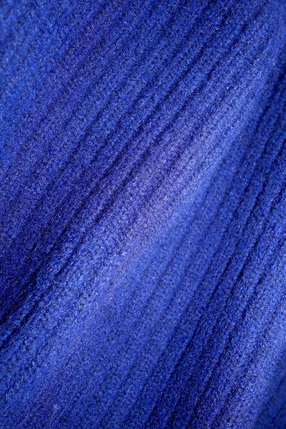 Navy polo knit texture detail